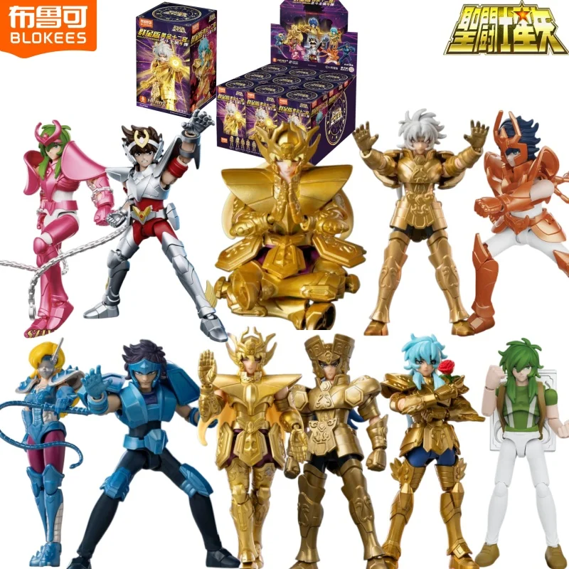 BLOKEES Saint Seiya Bloques de Construcción Edición Muchas Estrellas Zodíaco Dorado 4ª Virgo Shaka Géminis SAGA Modelo de Ensamblaje Juguete Regalo