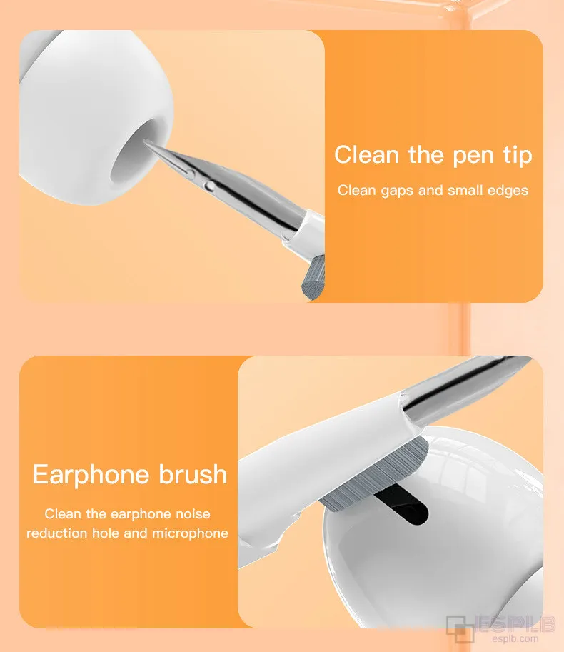 ESPLB 20-in-1-Reinigungswerkzeug-Set für Airpods, Digitalkamera, Headset, Handy, Laptop, Tastatur, Bürstenstift – Detail 8