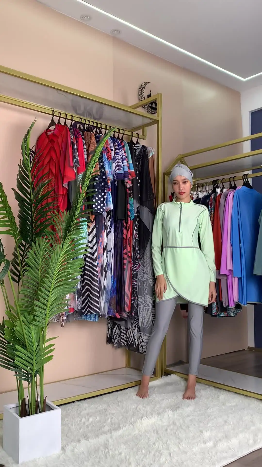 SIPO Burkini modesto costume da bagno moderno Musulmane abbigliamento islamico c