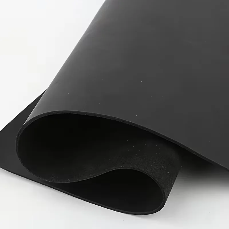 Luxurious Black Cowhide Leather - 1.8mm Thick Handmade Fabric