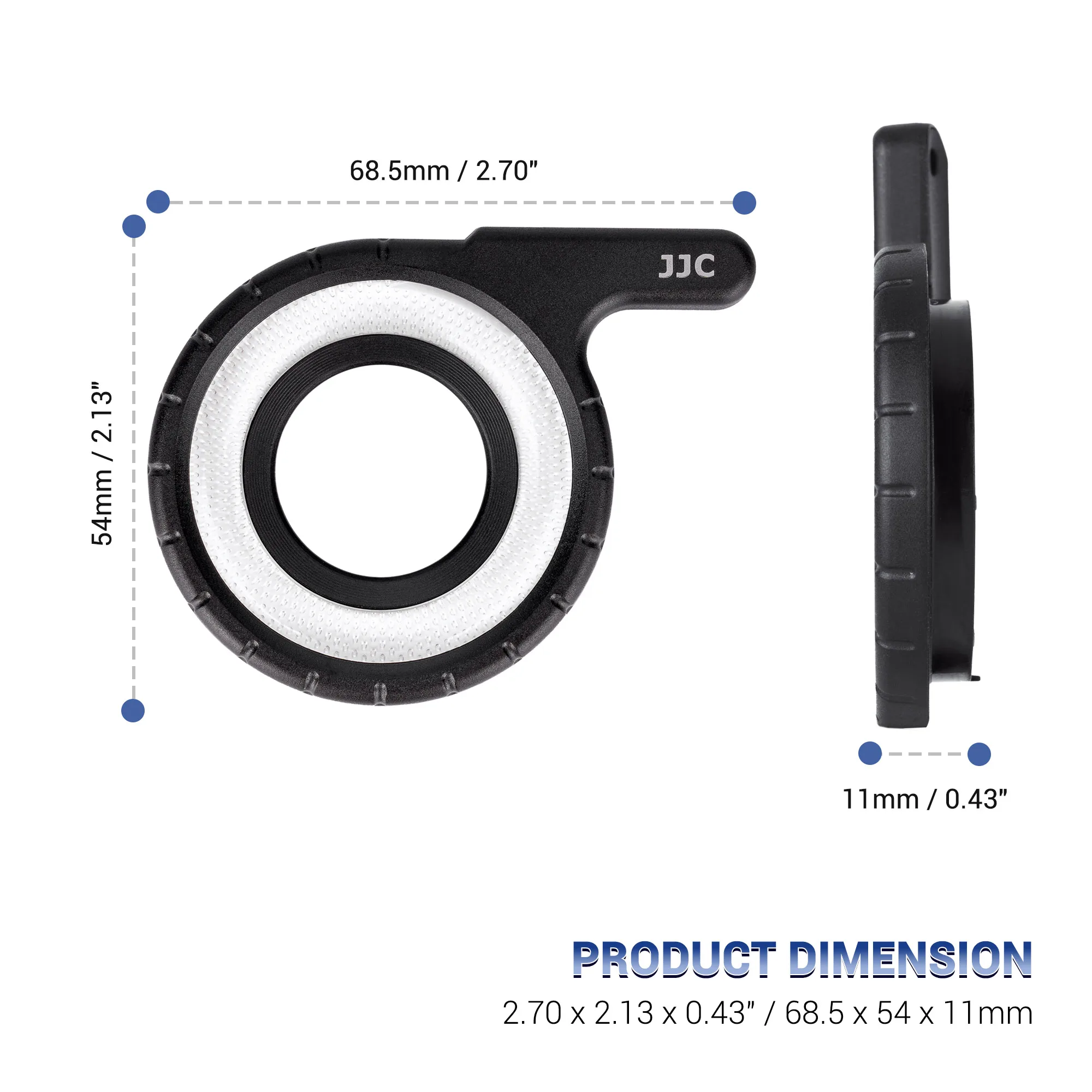 JJC LED-Lichtleiterring ersetzt Olympus LG-1 Makro-Ringlichtblitz für Olympus Tough TG-7 TG-6 TG-5 TG5 TG-4 TG-3 TG-2 TG-1 – Detail 10