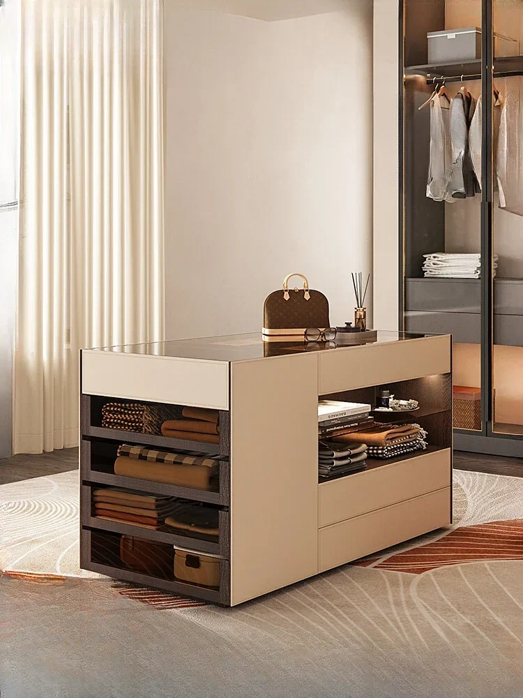 

Светильник Роскошная гардеробная, островка, шкаф, витрина, итальянский минималистичный двухсторонний шкафчик, напольный шкаф