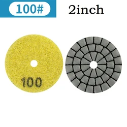 2 - Inch Gloss Polishing Pad for Granite and Marble Sanding and Buffing (Grit 100)