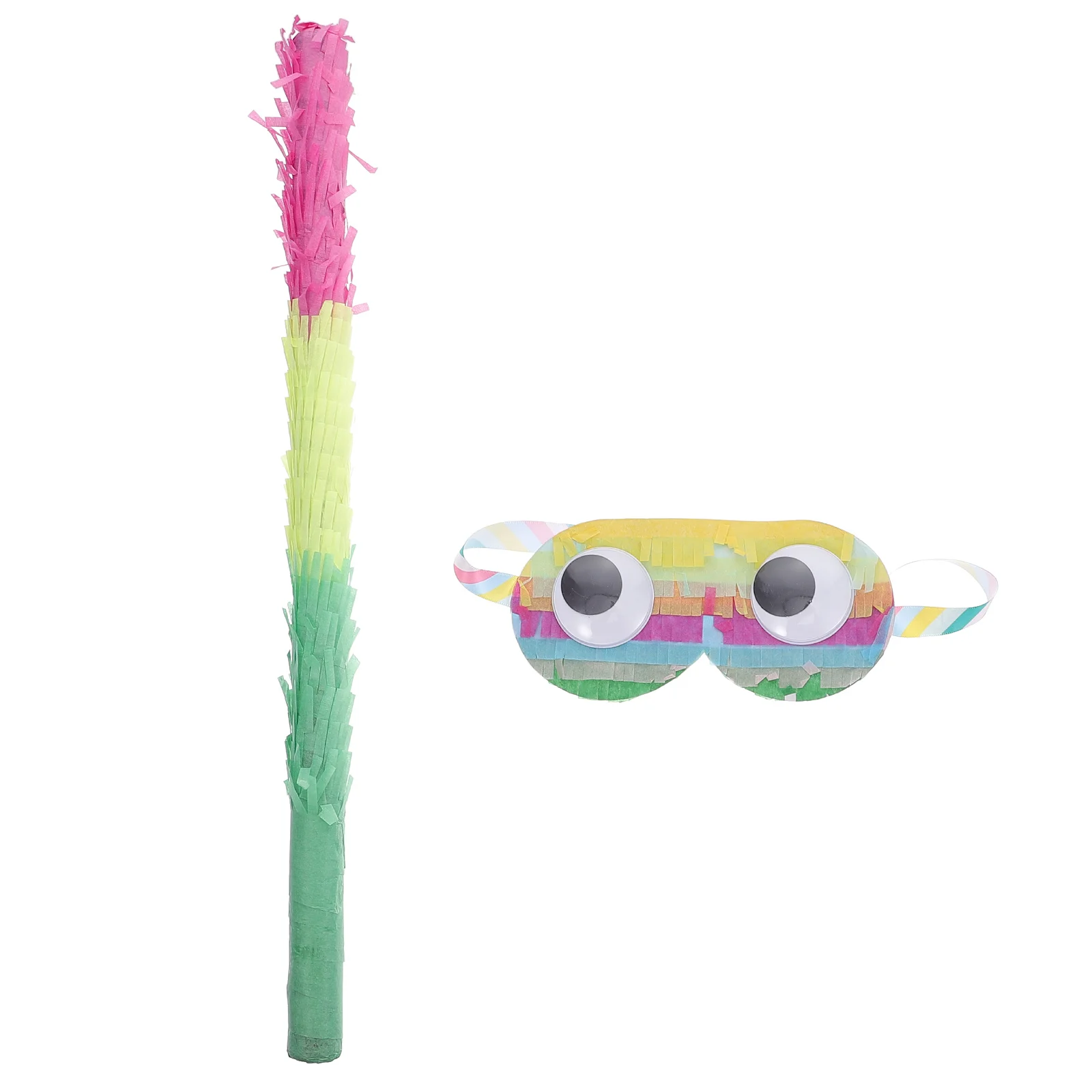 

Pinata Stick Sticks And Blindfold Hitting Buster Easy Grip Kids Birthday Party Supplies With To