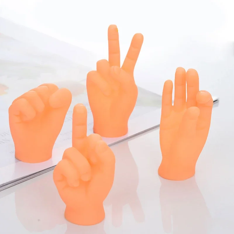 Teasing Cat Plastic Finger Gloves Human Fake Hand Cat Interactive Toys Caress Dog Toys Little Hand Pet Supplies
