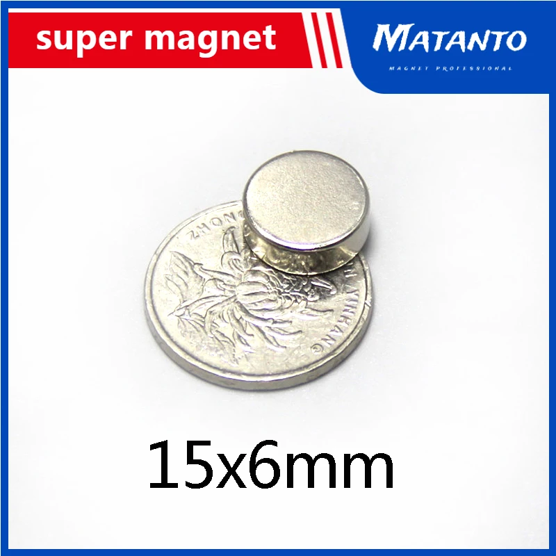 

5/10/15pcs 15x6 mm Small Magnets 15mmx6mm N35 circular Neodymium Magnet Dia 15x6mm Permanent NdFeB Magnet 15*6 mm Disc magnet