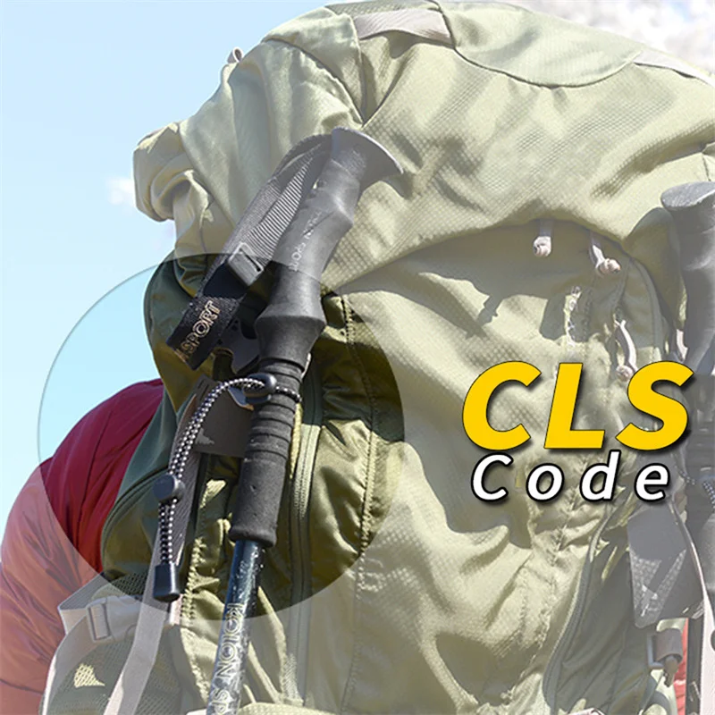 2PCS Backpack Walking Stick Holder – Trekking & Hiking Pole Fixing Clip Straps, Adjustable Cord Rope Mount for Camping, Climbing & Outdoor Sports 3