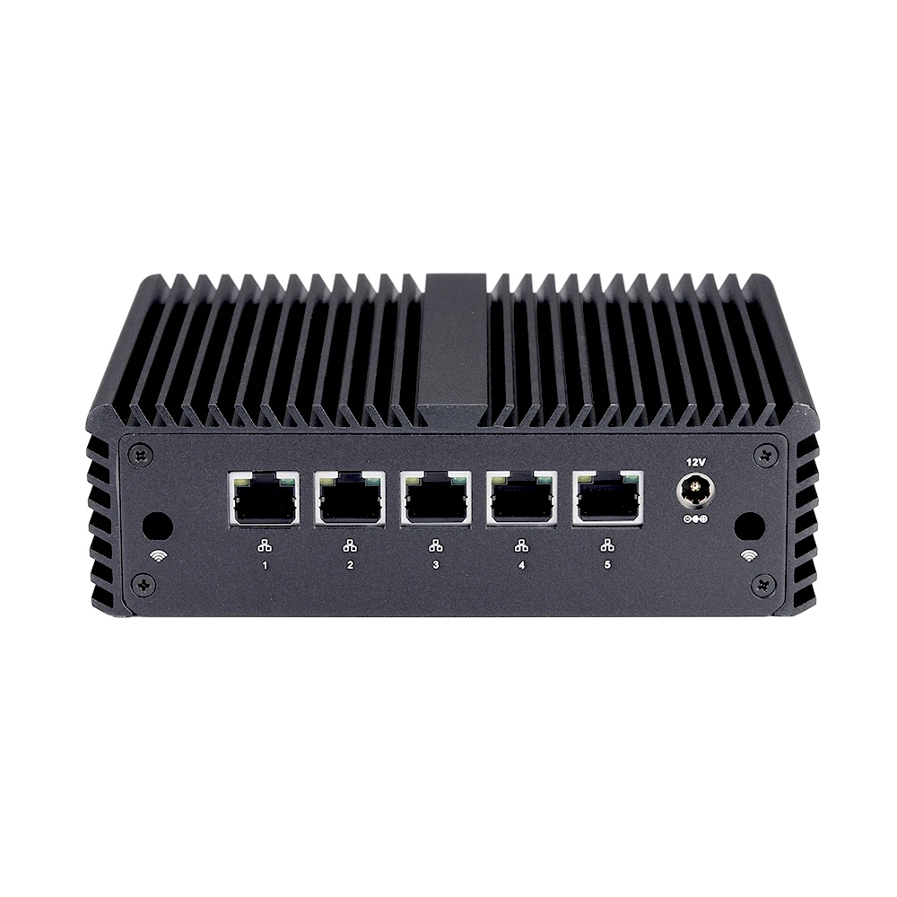 Qotom Firewall Mini Pc Q750G5 S07 1U Rack Celeron J4125 Quad Core 5 * I225-V B3 2.5G Lan Gateway router Fanless