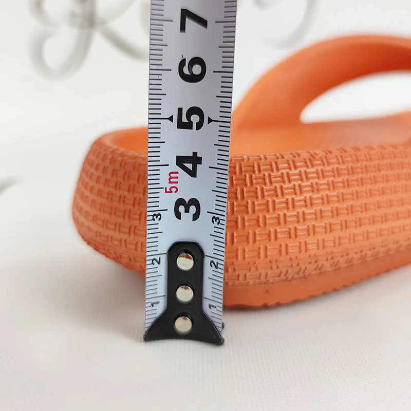 Rimocy weiche Sohle Eva Frauen Flip Flops Sommer Strand rutsch feste Cloud Hausschuhe Frauen dicke Plattform Clip Toe Bad Rutschen – Detail 7