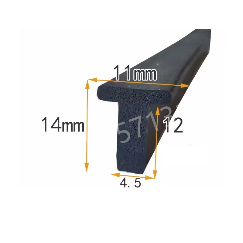 Description Picture 3 of itemGap Cover Mushroom T Strip Edge Encloser Shield Cable Solar Equipment Seals Silicone Foam Heat Insulation Black Grey Red Blue