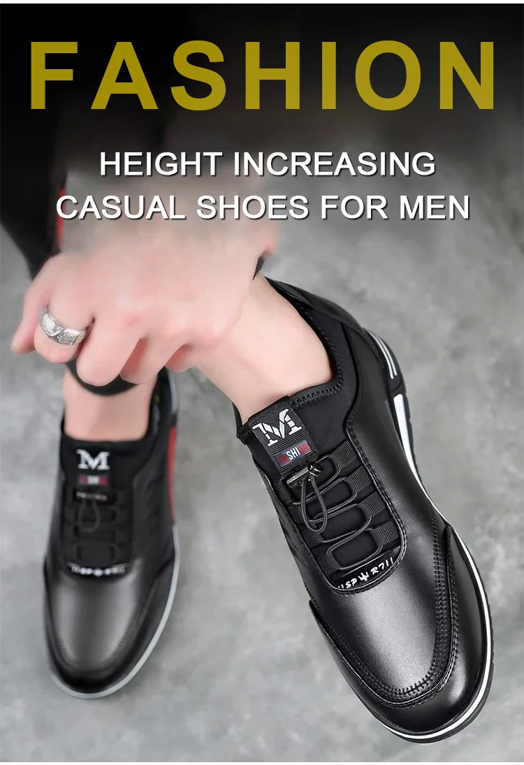 أحذية جلدية كاجوال للخريف للرجال، أحذية رياضية رسمية مريحة للعمل، متينة ومسامية، متعددة الاستخدامات للمكتب/الخارج/يوميًا
