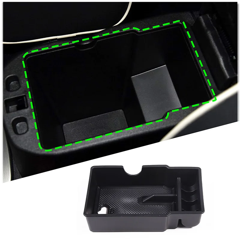 

Car Central Control Armrest Box Storage Box For Fiat 500X 2014-2018 Container Holder Bin Glove Tray Interior Accessories
