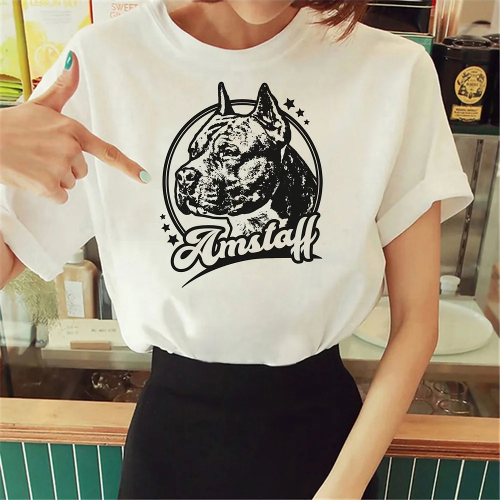 

Amstaff Tee women Japanese summer comic Tee girl designer Japanese clothes