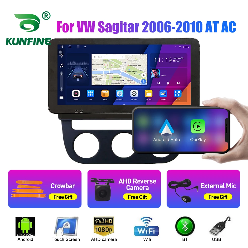 

10.33 Inch Car Radio For VW Sagitar 2006-20102Din Android Octa Core Car Stereo DVD GPS Navigation Player QLED Screen Carplay