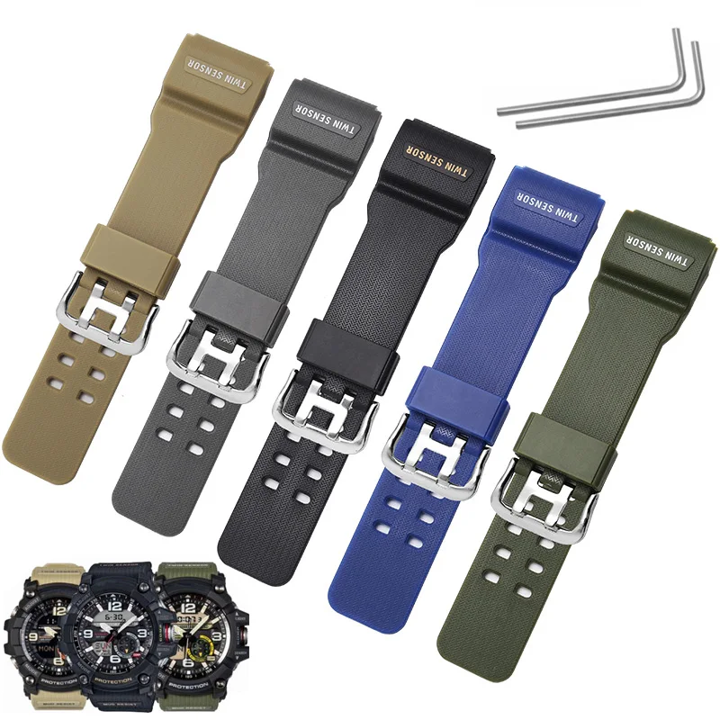 

Quality Silicone Suitable For CASIO Shock Series GG-1000/GWG-100/GSG-10 Men's Rubber Watch Belt