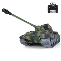HENG LONG Remote Control Tank 1/16 Scale 7.0 RC Tank Customized King Tiger FPV Barrel Recoil 3888A Metal Model Toys TH17530 1