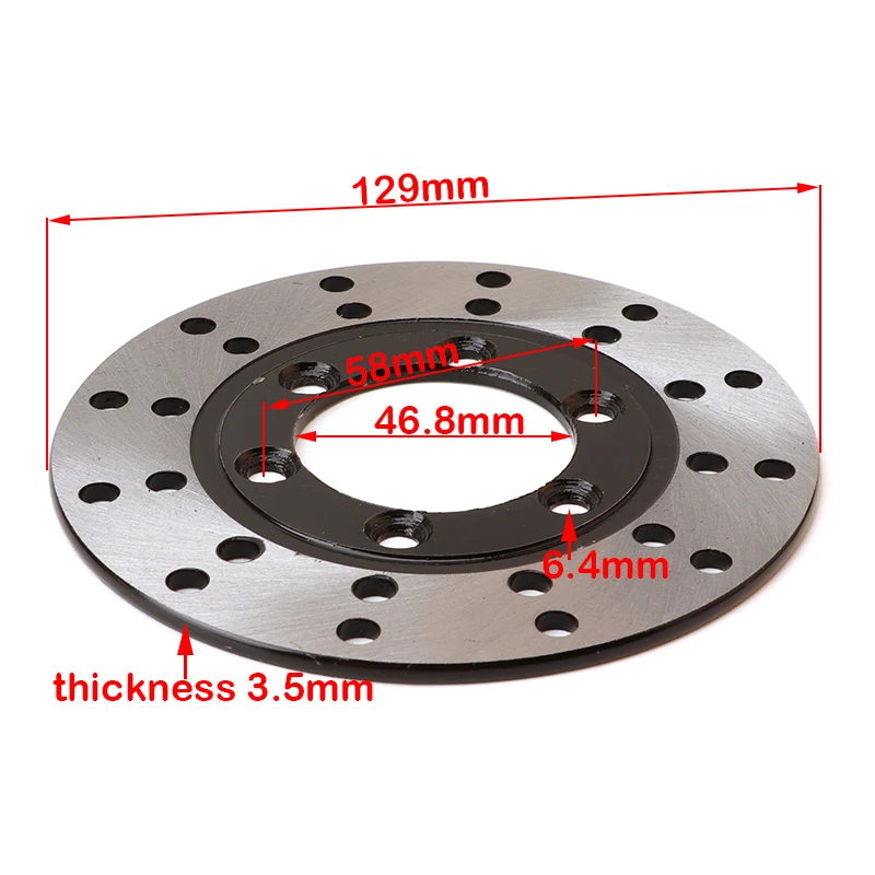 130mm 160mm Vordere Bremsscheibe 58mm * 6 Löcher Für 110cc 125cc 150cc 200cc ATV Quad Bike 4 Räder Go Kart Buggy UTV Trike Zubehör – Detail 1