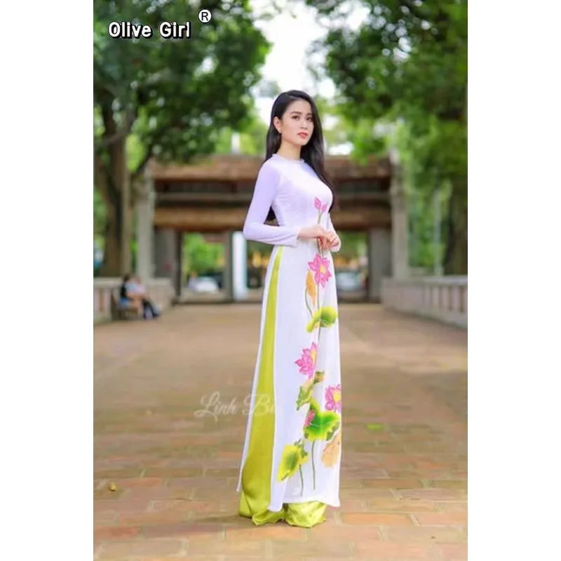 green emerald velvet dress Cheongsam-Inspired Ao Dai Detachable Cape | Vietnamese Bridal Cape (#L main image 1
