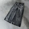 Y2K Phantom Jeans High Street Spider Embroidered Patch Hip Hop Streetwear Gothic Retro Oversized Baggy Fit Unisex Mopping Pants 1