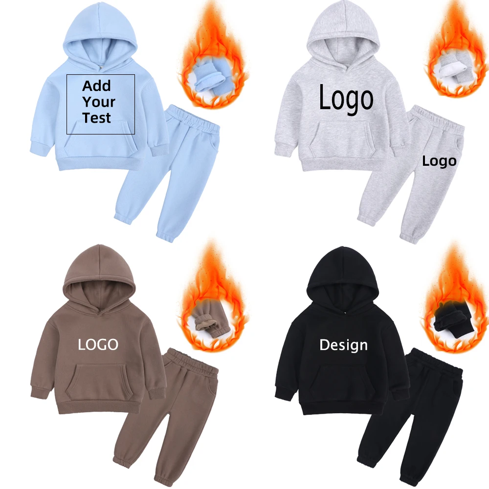 Sport Suit for Boys Clothing Set Casual Warm Hoodie Long Sleeve Tops Pant Clothes For Kids Outfits Tracksuit 2 Pcs