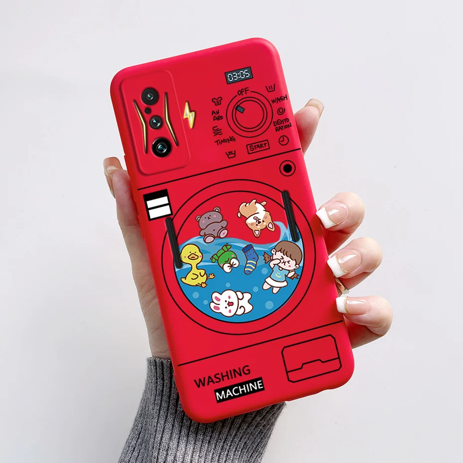 Silicone Soft Cartoon Frog Phone Case for Redmi K50 Gaming Edition