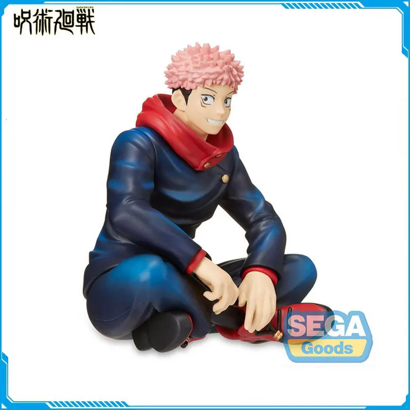 

SEGA Original Jujutsu Kaisen Itadori Yuji Sitting Posture Ver Anime Action Figure Collection Instant Noodles Pressure Model Toys