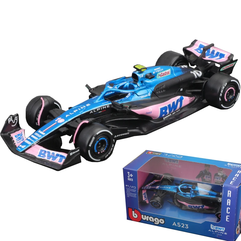 

Bburago 1/43 2023 F1 Alpine A523 Racing Alloy Car Model #10 Pierre Gasly #31 Esteban Ocon Diecast Scale Model Car Toys Boys Gift