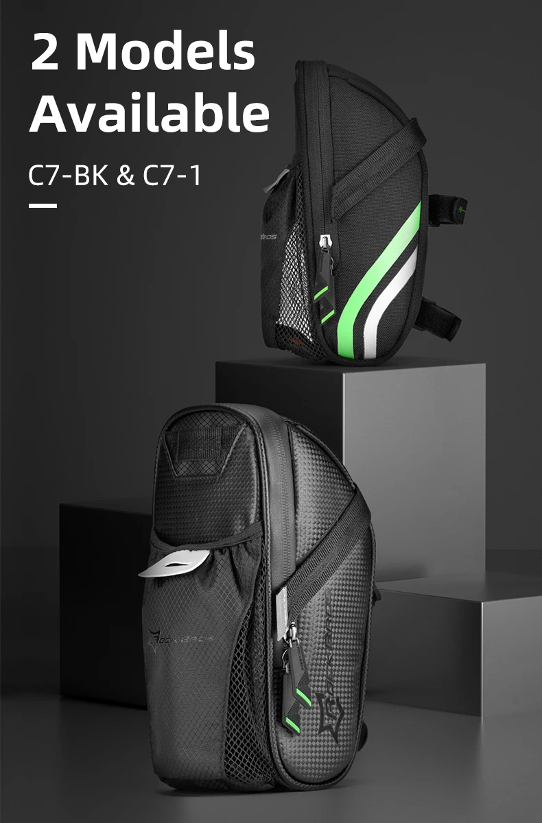 Rainproof Bike Saddle Bag Bicycle Rear Bags With Water Bottle Pocket Bicycle Ref