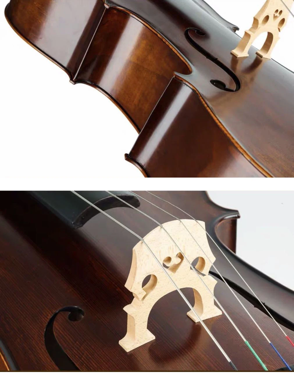 Coffee matt solid wood Cello 4/4 3/4 Maple back student cello stringed instrument beginner professional violoncello