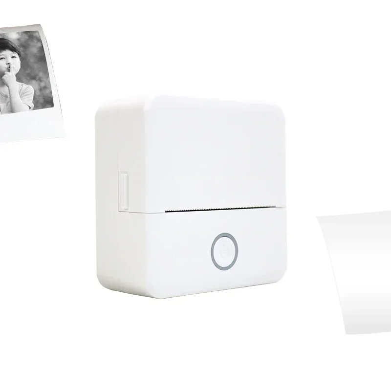 GlowMartPopular Mini Portable Printer Pocket Wireless Smart Inkles Photo Printing With Type-C Charging Handheld Printer