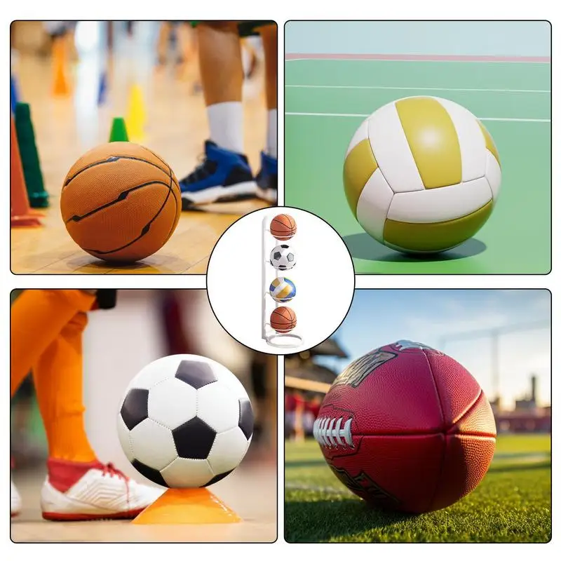 5 sizes Multi-Layer Basketball Storage Rack Iron Football Display Shelf Kindergarten Volleyball Stand Holder Sport Equipment