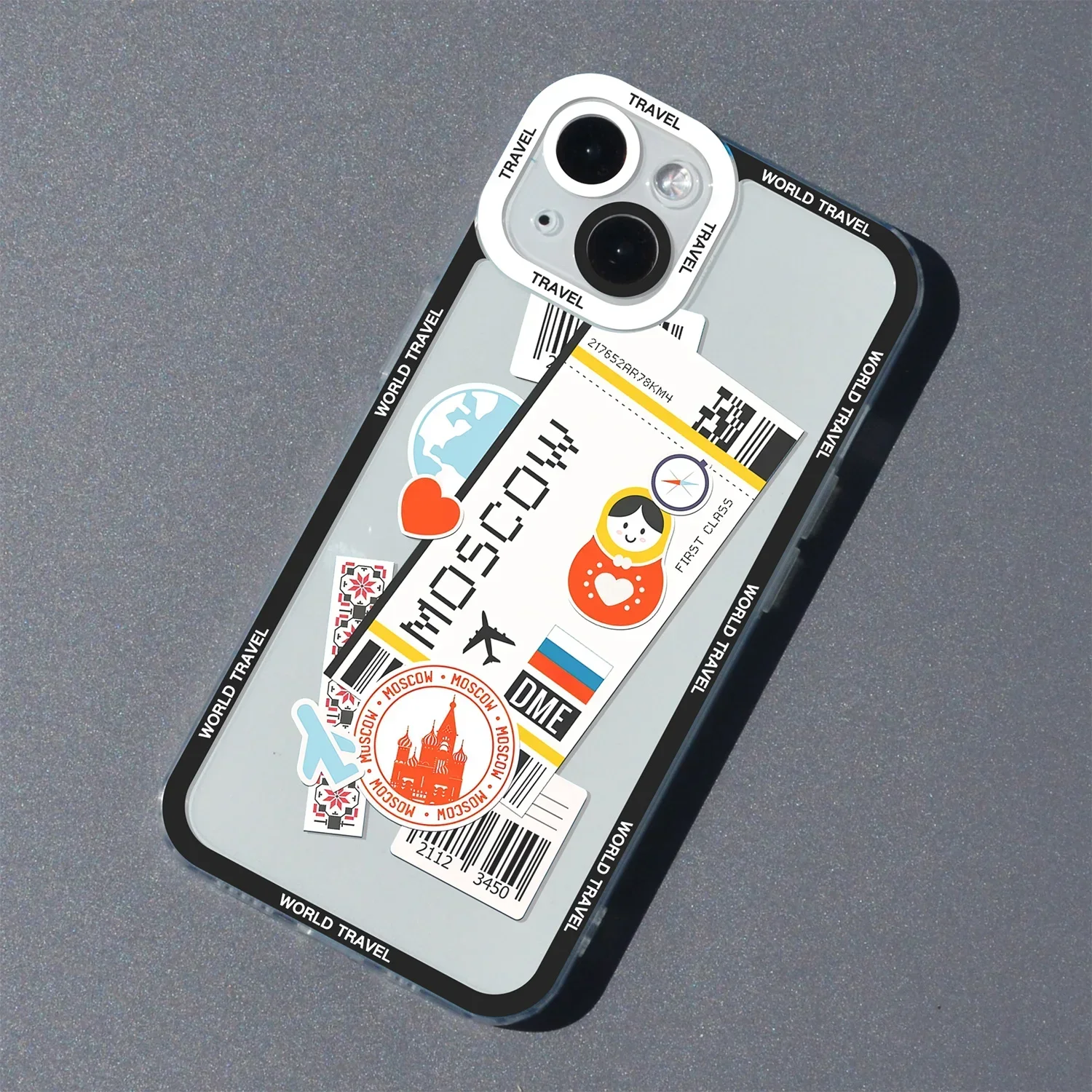 thumbnail image 1 of Funda de teléfono de silicona para iPhone, cubierta suave de viaje de Ciudad Mundial, Tokio, Londres, Nueva York, 16, 15, 14, 13, 12, 11 Pro Max Mini Plus, 1 of 5