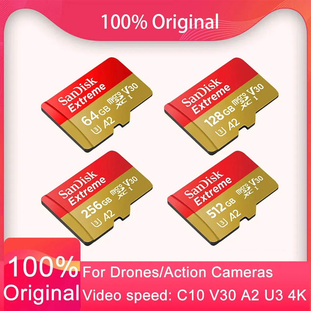 Original microSDXC UHS-I Memory Card Extreme 64GB 128GB