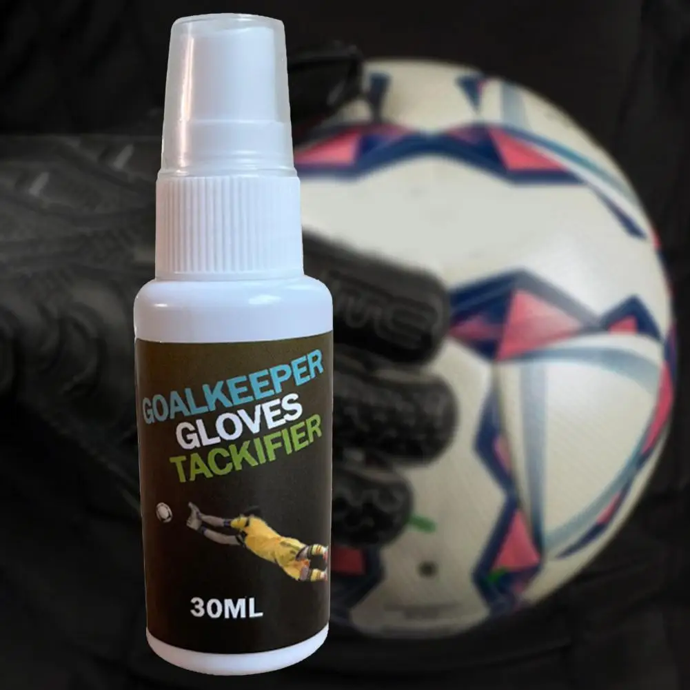 30ml Goalkeeper Glove Spray Bundle Glove Tackifier Sprayer Goalkeeper Gloves Sticky Spray Soccer Goalie Wash Prepare