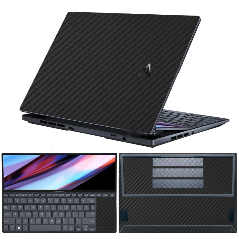 Special Carbon Fiber Vinyl Laptop Sticker Skin Decals Protector Cover For Asus Zenbook Pro 14