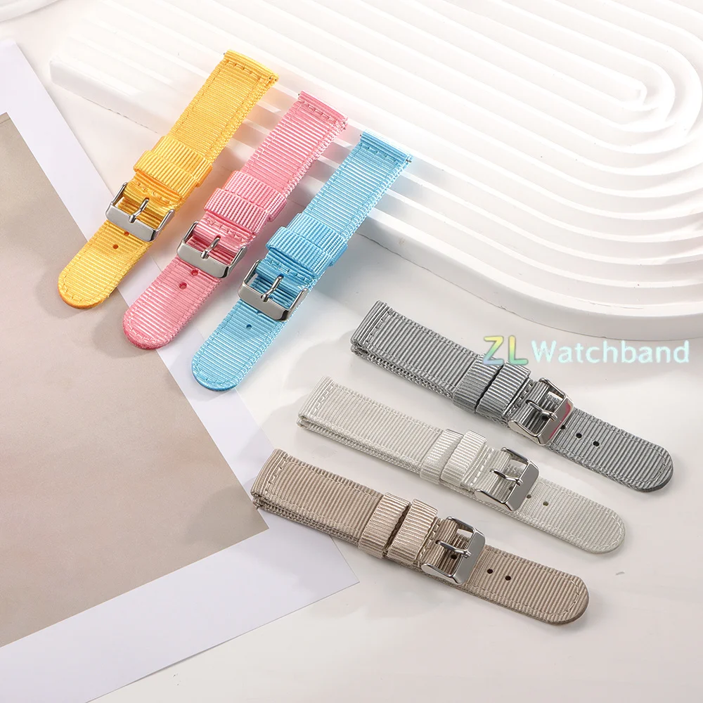Quick Release Nylon Strap Wristband with Stainless Steel Buckle