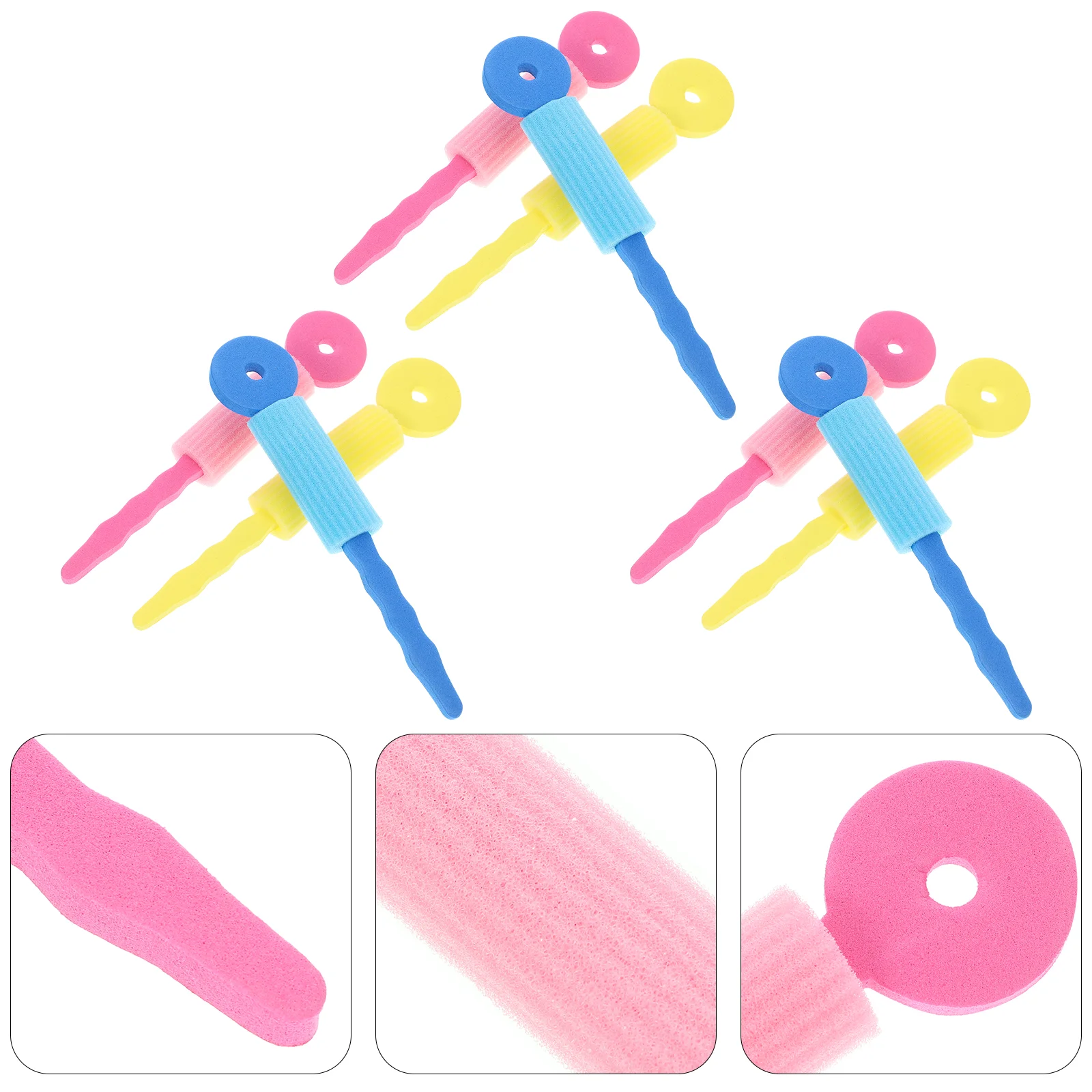 

9pcs DIY Hair Styling Tool Sponge Hair Rollers Curlers Tool for Women Girls