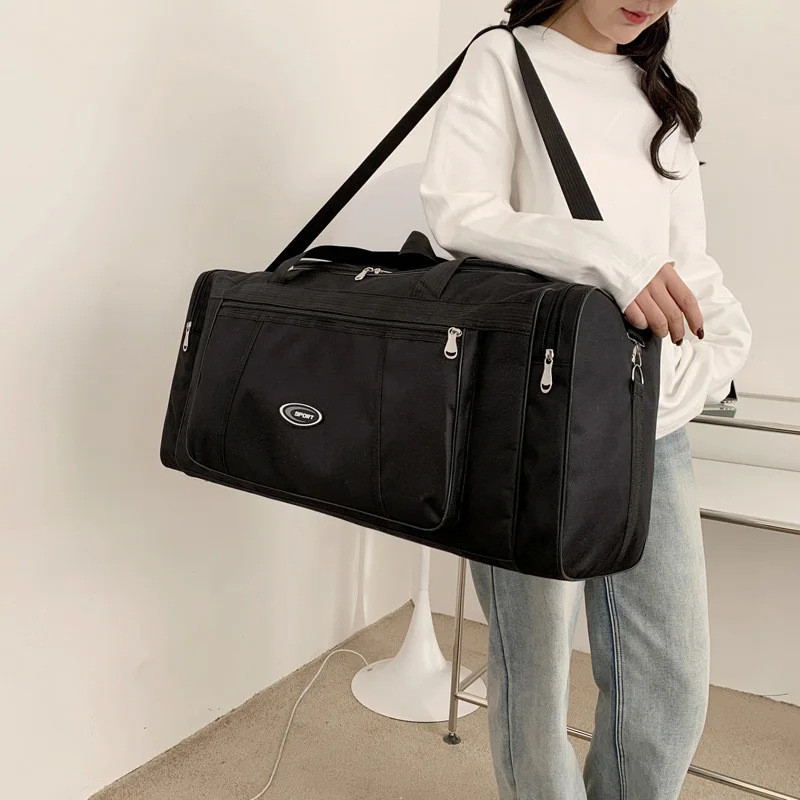 80L Gym Travel Bag Men's Plus Big Handbag Luggage Bags Large Capacity Duffle Shoulder Backpack Business Crossbody Bag xa102wd 3