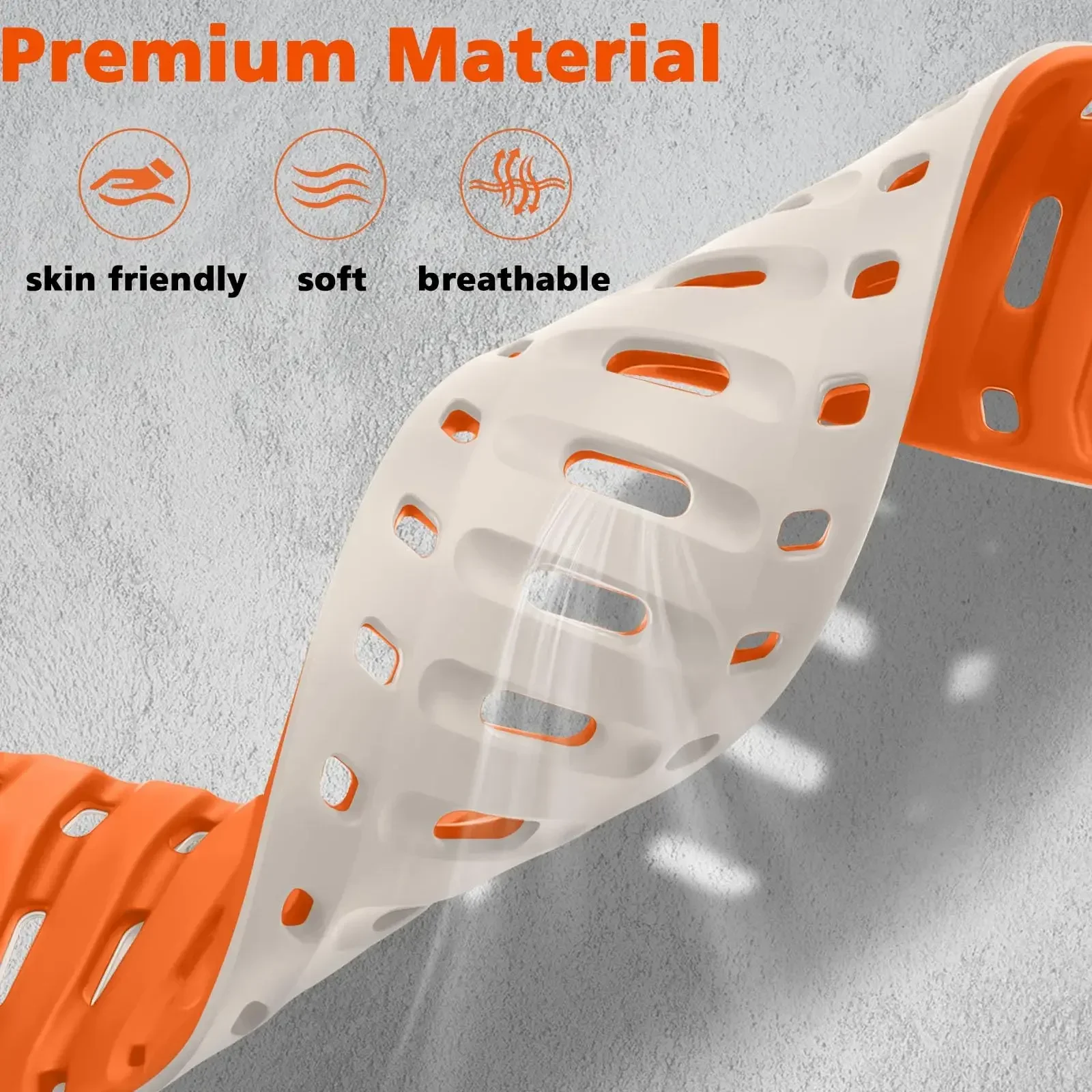 Premium 22mm Silicone Magnetic Watch Strap - Versatile Design
