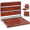 Upgraded ADA Compliant Folding Teak Shower Seat Wall Mounted - Larger Teak Shower Bench, Home Care Folding Shower Seat 1