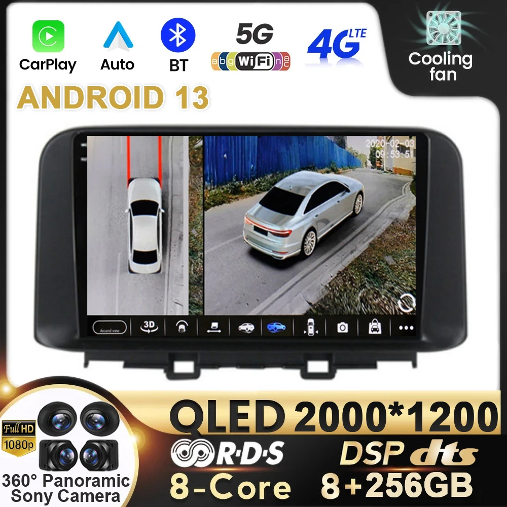 

10.1" Car Raido Android 13 For Hyundai Encino Kona 2018 2019 Carplay Stero Multimedia Video DSP Autoradio Player Navigation GPS