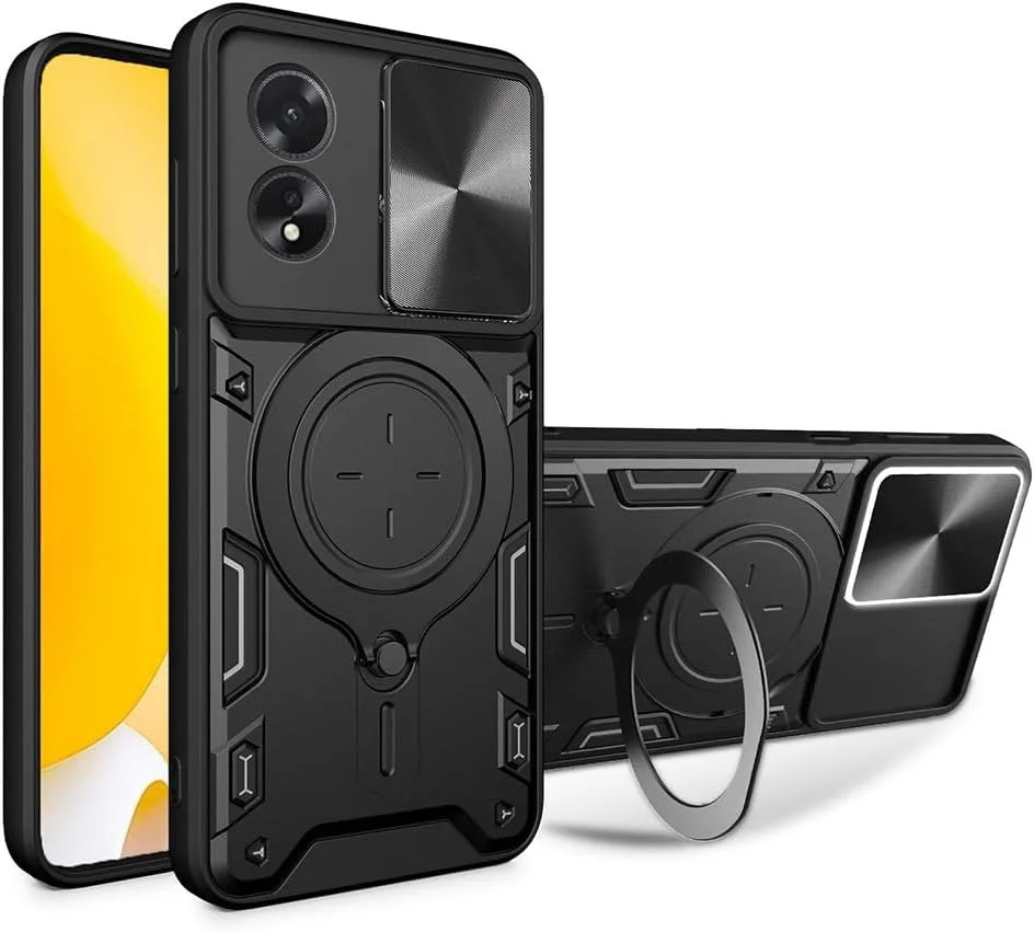 Kickstand Armor Shield Case with Lens Protection – Shockproof and Durable