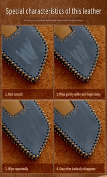 Custodia in vera pelle per telecomando per Ford Focus 3 4 ST Mondeo MK3 MK4 Fiesta Fusion Kuga 2013 2014 2015 2017 2018 - Custodia in vera pelle per telecomando per Ford Focus 3 4 ST Mondeo MK3 MK4