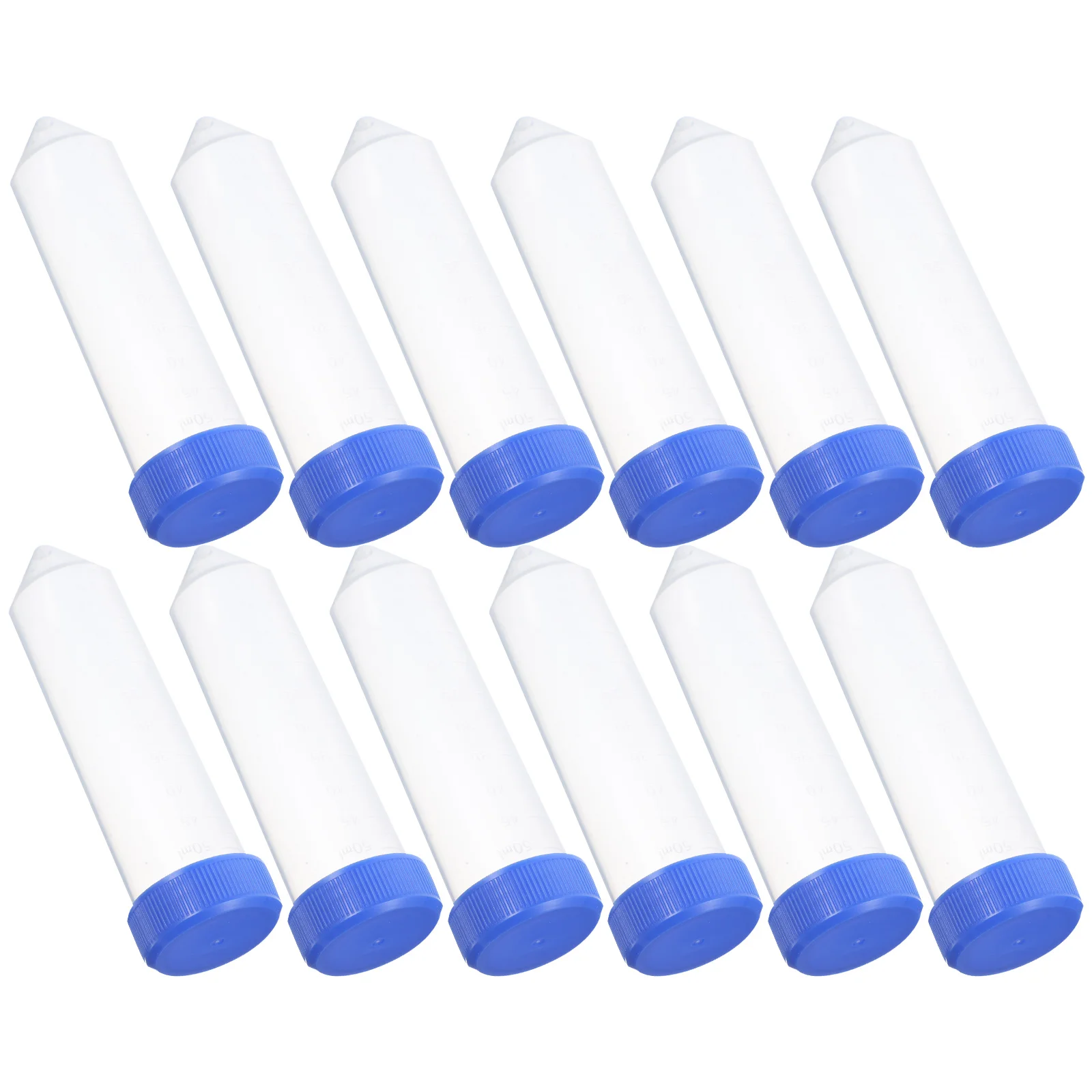 

50PCS Pointed Head Centrifuge Tube with Screw Sample Supply Blue