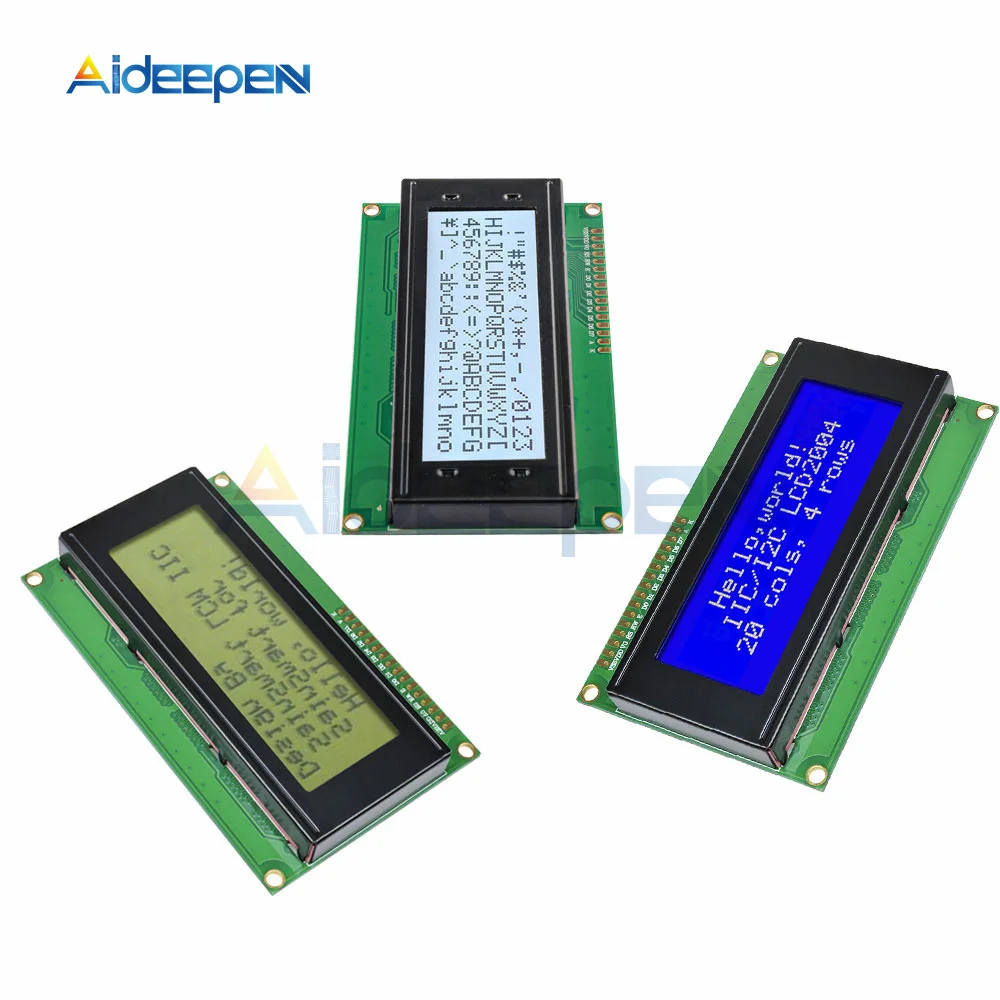 

IIC/I2C/TWI 2004 Serial Blue Green Backlight LCD Module for Arduino UNO R3 MEGA2560 20 X 4 LCD2004