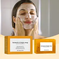 Savon Purifiant Citron Curcuma 1/2/3/4/5/10 Pièces – Barre Nettoyante Éclaircissante Douce et Profonde pour Visage et Corps 5