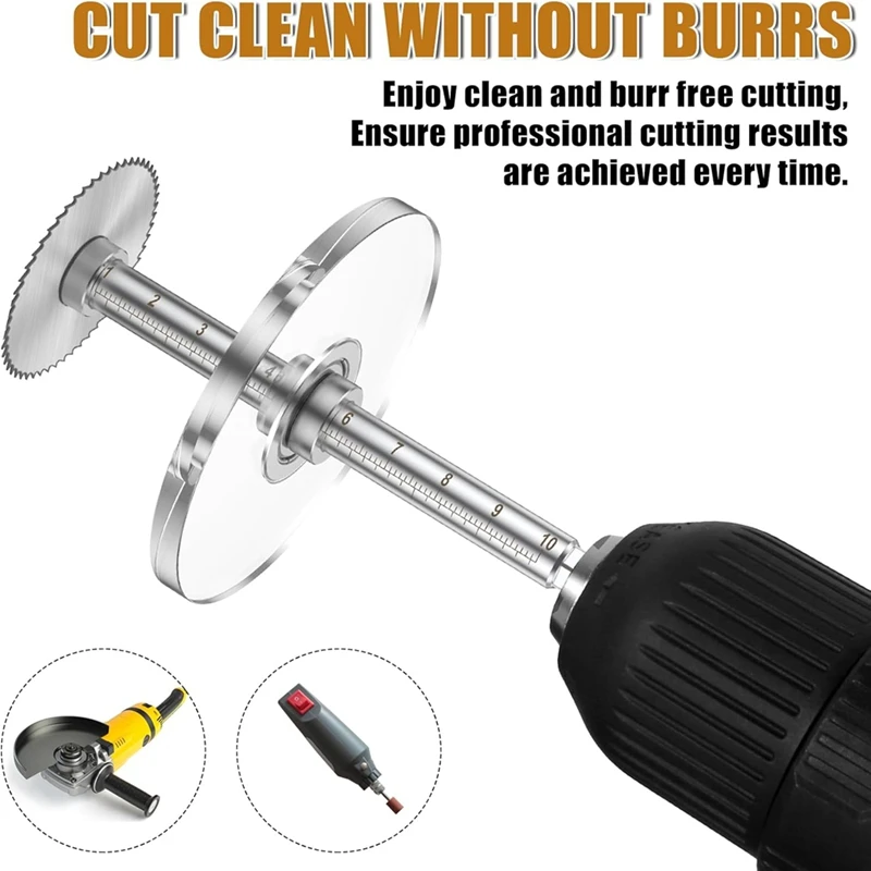 T84C-PVC Inside Cutter Tools Kit, Inside Pipe Cutter For PVC Pipe With Adjustable Depth Gauge Guide,For PVC/Wood/Soft Metal