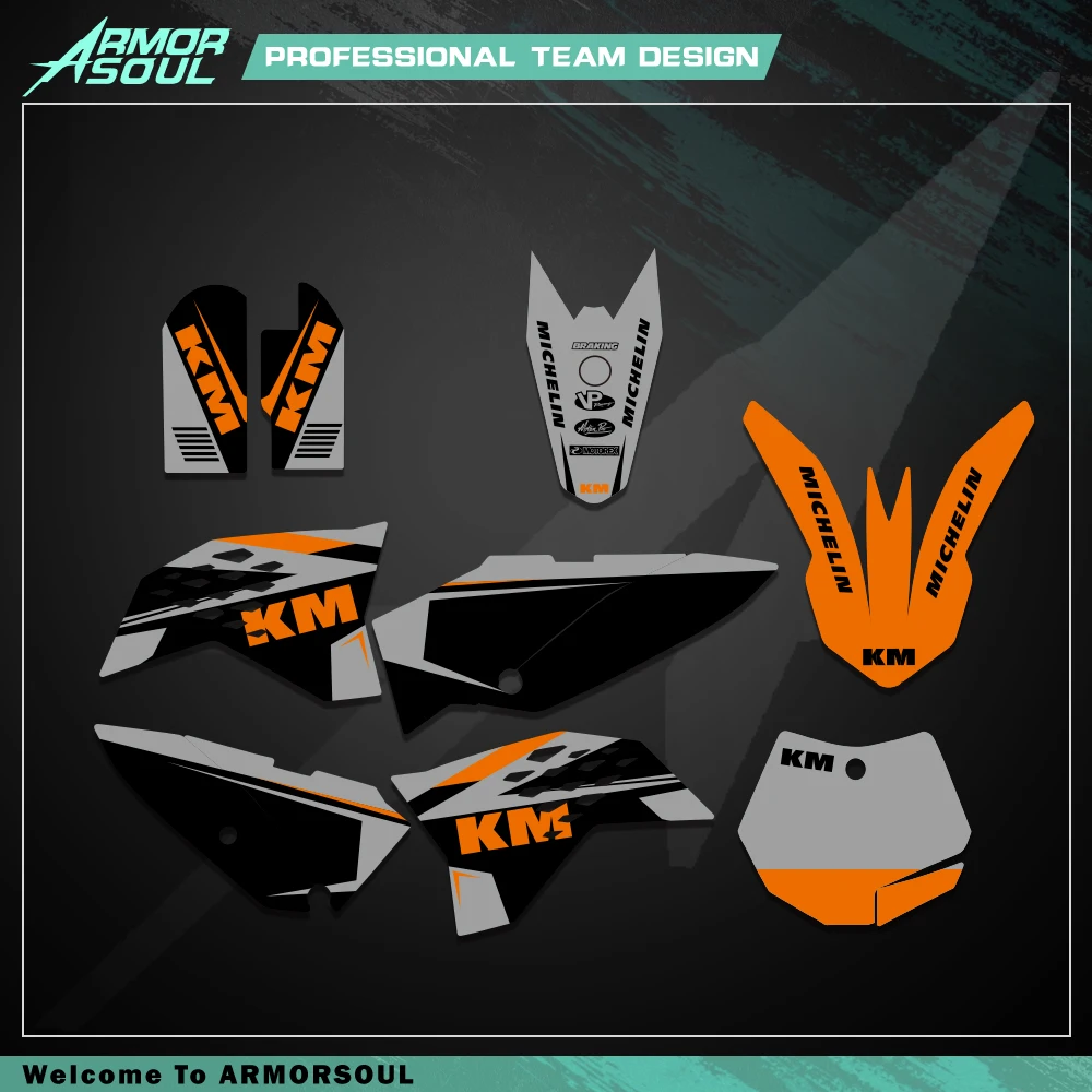 

Armorso мотоцикл полный графический фон Наклейка Стикер для KTM SX50 50CC KTM50 MT50 мини Приключения 2009-2012 2013 настроить