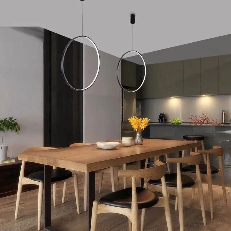 Circle Ring Light Bar Pendant Lighting for front desk restaurant window shop pendant lights,pendant lamp
