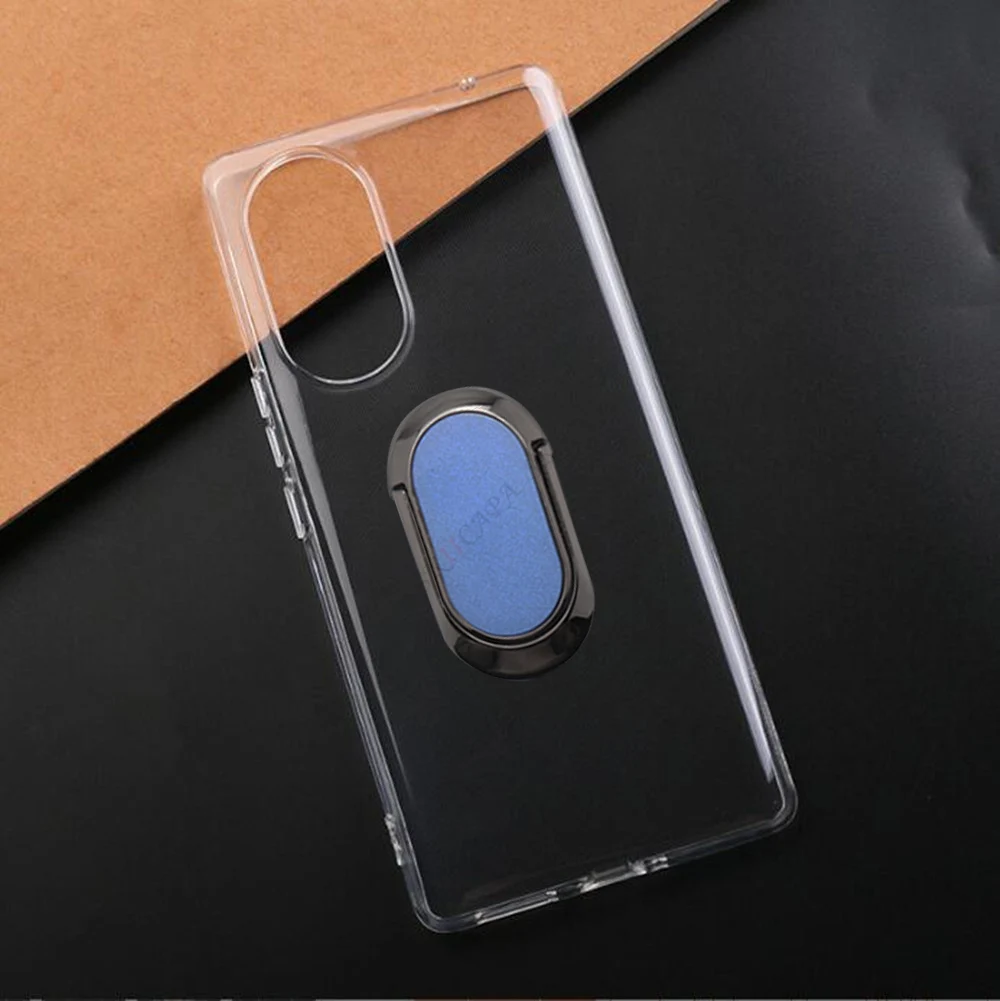 Blackview A200 Pro Ring Holder Silicone Phone Case - TPU Soft Cover
